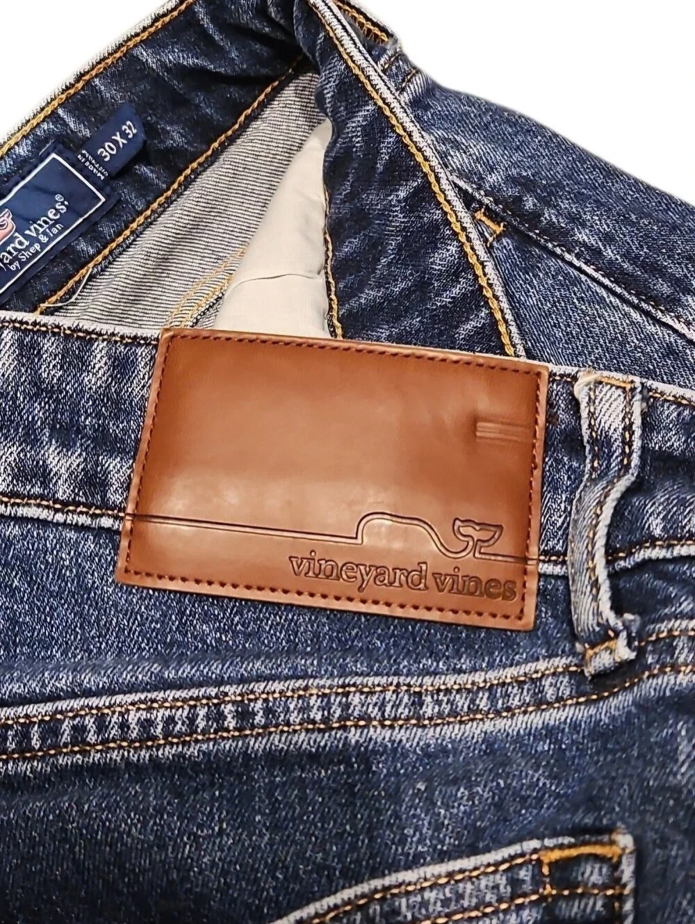 Vineyard Vines Men's Slim Straight Blue Jeans 30x32